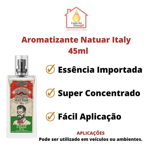 Aromatizante Perfume Automotivo Men Italy 45ml Centralsul