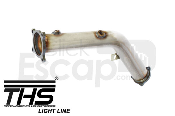 Downpipe THS Audi B8 2.0 TFSI - vista lateral da tubulacao