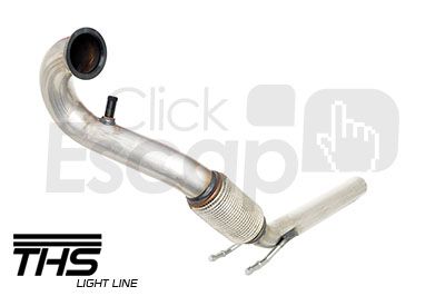 Downpipe THS THSL-0048 para Audi A3 1.8 TSI - vista frontal