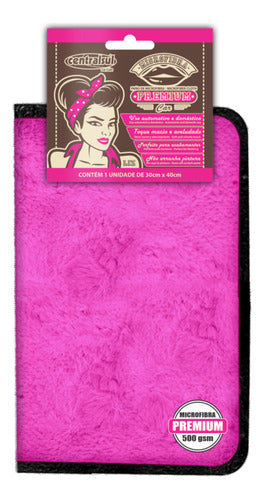 Pano De Microfibra Premium  Linha Especial Liz 30x40cm Rosa