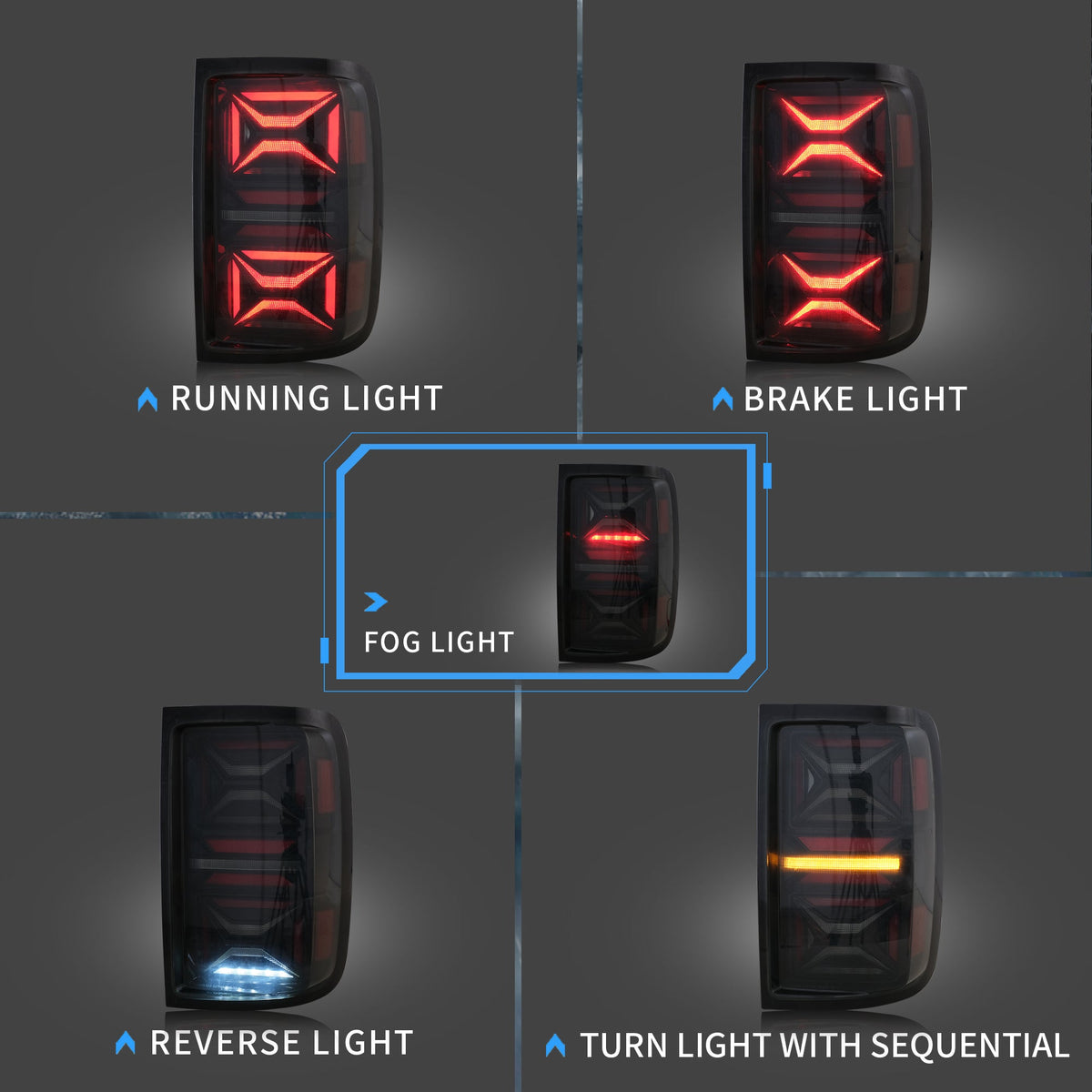 Lanterna LED Amarok acesa