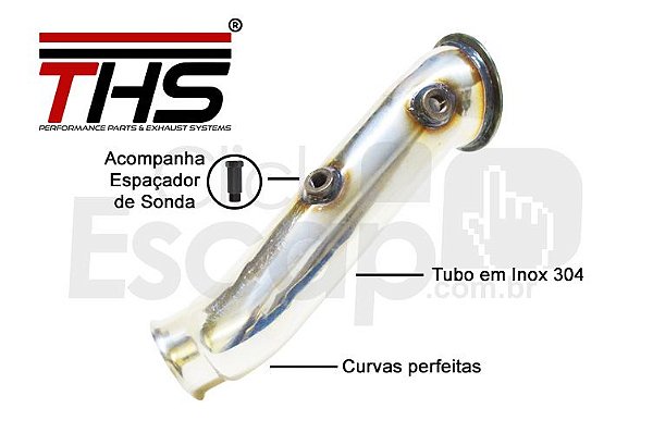 Downpipe THS BMW N55 - detalhe da flange