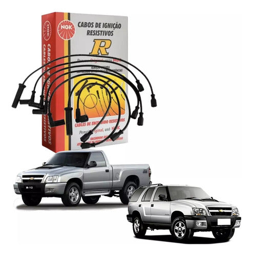 Cabos De Vela Gm S10 Blazer 4.3 V6 Todos  Ngk