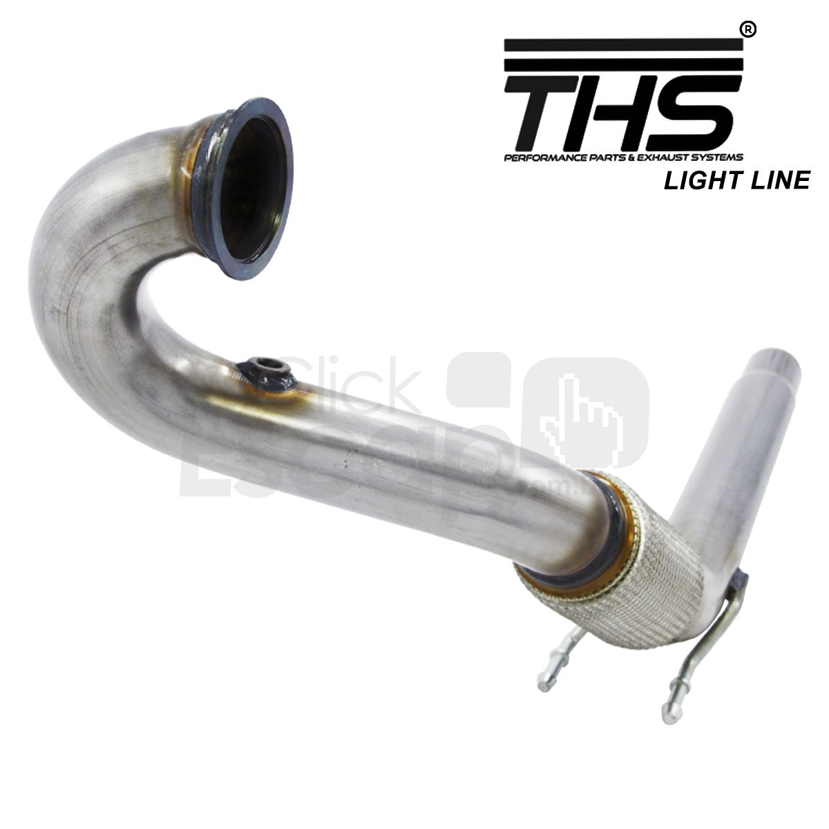 Downpipe THS THSL-0150 3 polegadas para Golf GTI/A3 2.0T - flange