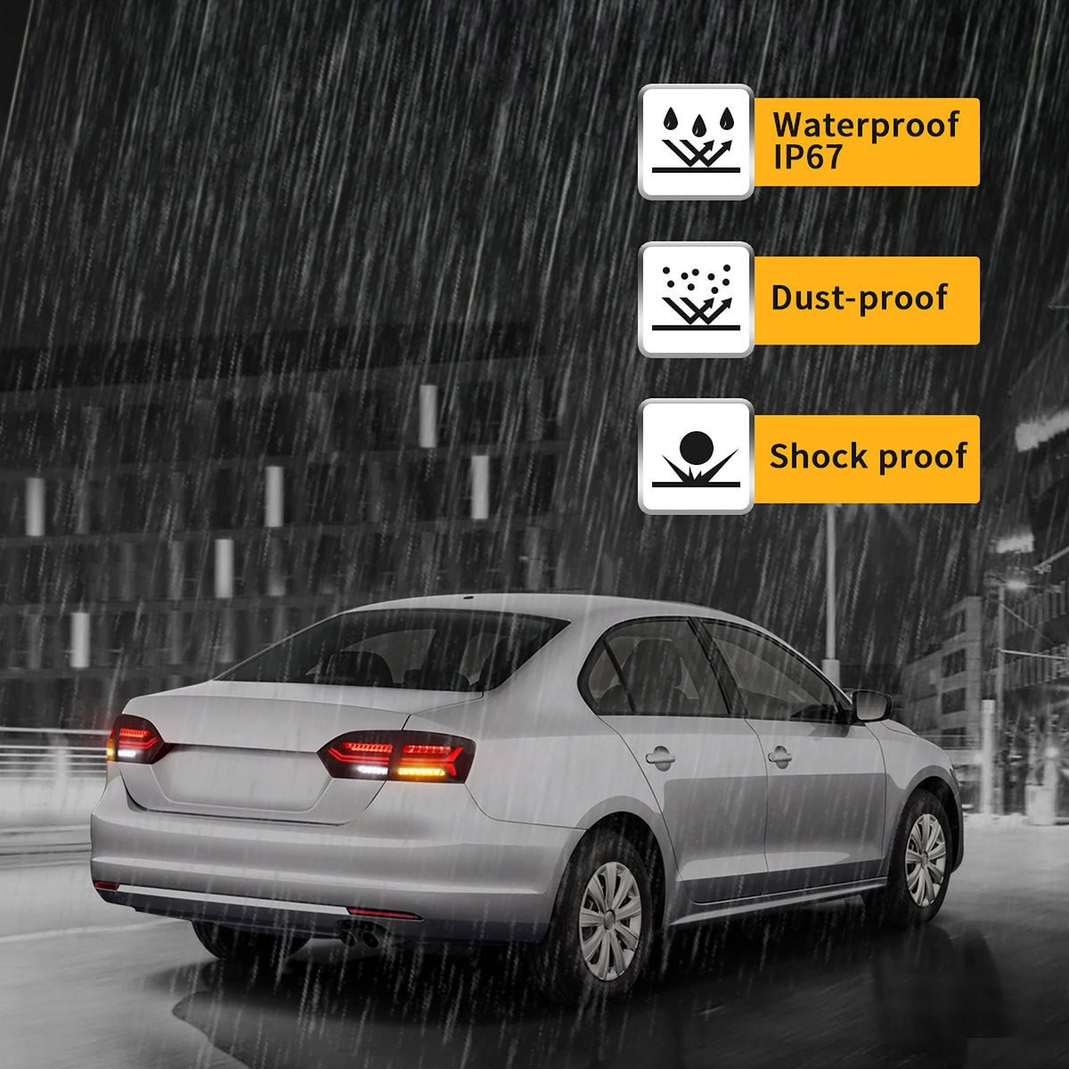 Par de lanternas LED Jetta MK6