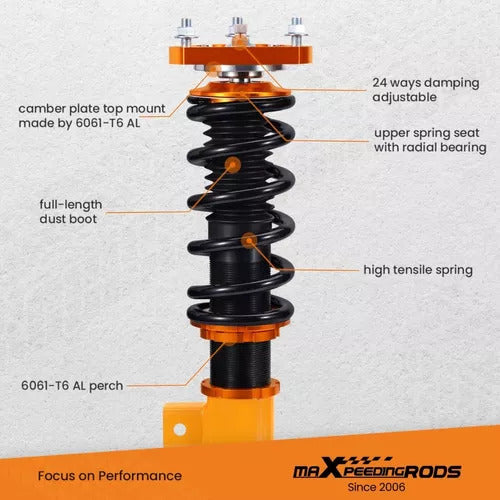Kit Amortecedor Coilover Honda Civic Si Maxpeedingrods