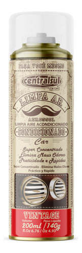 Limpa Ar Condicionado Premium Vintage Centralsul 200ml/140g