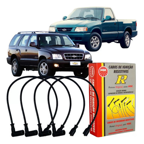 Cabos De Vela Gm S10 Blazer 4.3 V6 Todos  Ngk