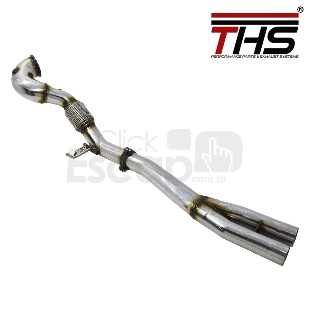 Downpipe THS THS-0140 - mesmo componente aplicado também na Audi RSQ3