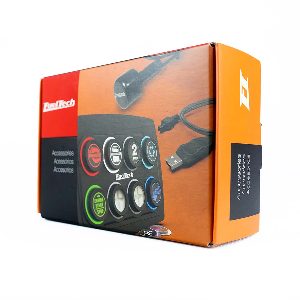 FuelTech SwitchPanel-5 Mini - detalhe dos botões