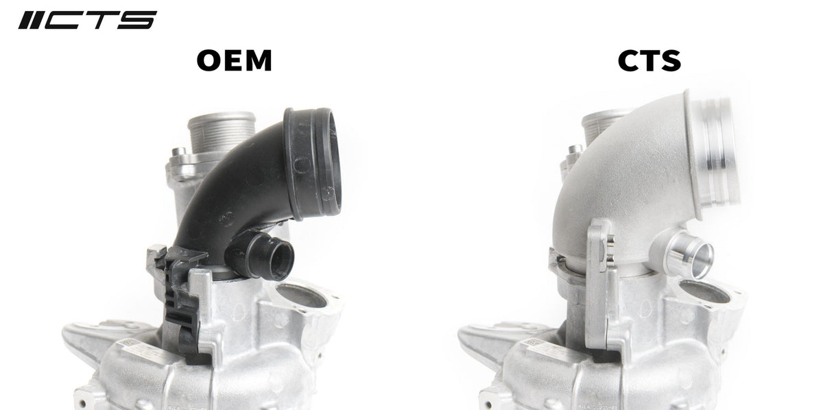 Turbo inlet pipe em alumínio MK7 GTI - detalhe do flange