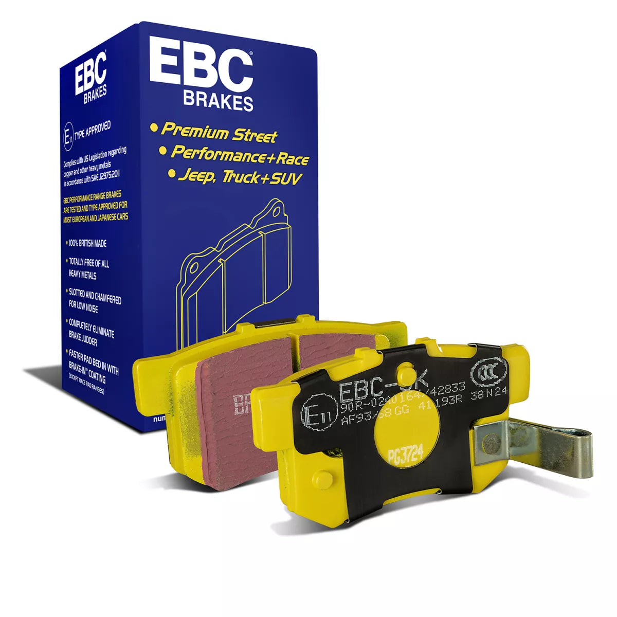 Pastilhas de freio EBC Yellowstuff DP41330R - conjunto de pastilhas