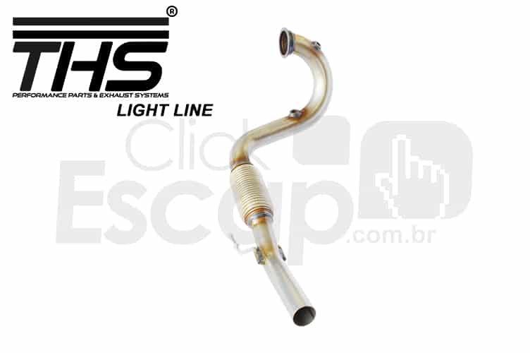 Downpipe THS THSL-0052 para VW Up TSI - detalhe do trecho flexível
