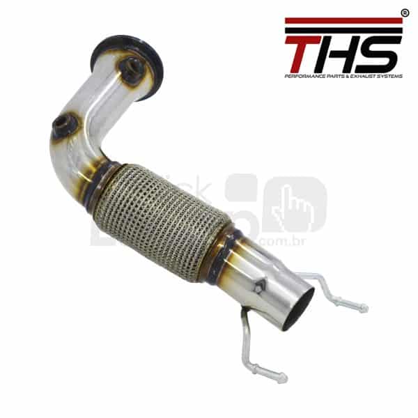 Downpipe THS Mini Cooper S e BMW X1 X2 B48 - detalhe da flange