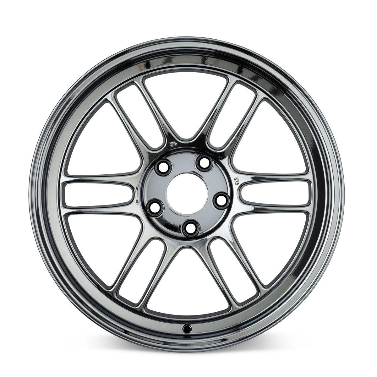 Roda Enkei RPF1 acabamento prata com friso preto (SBC)