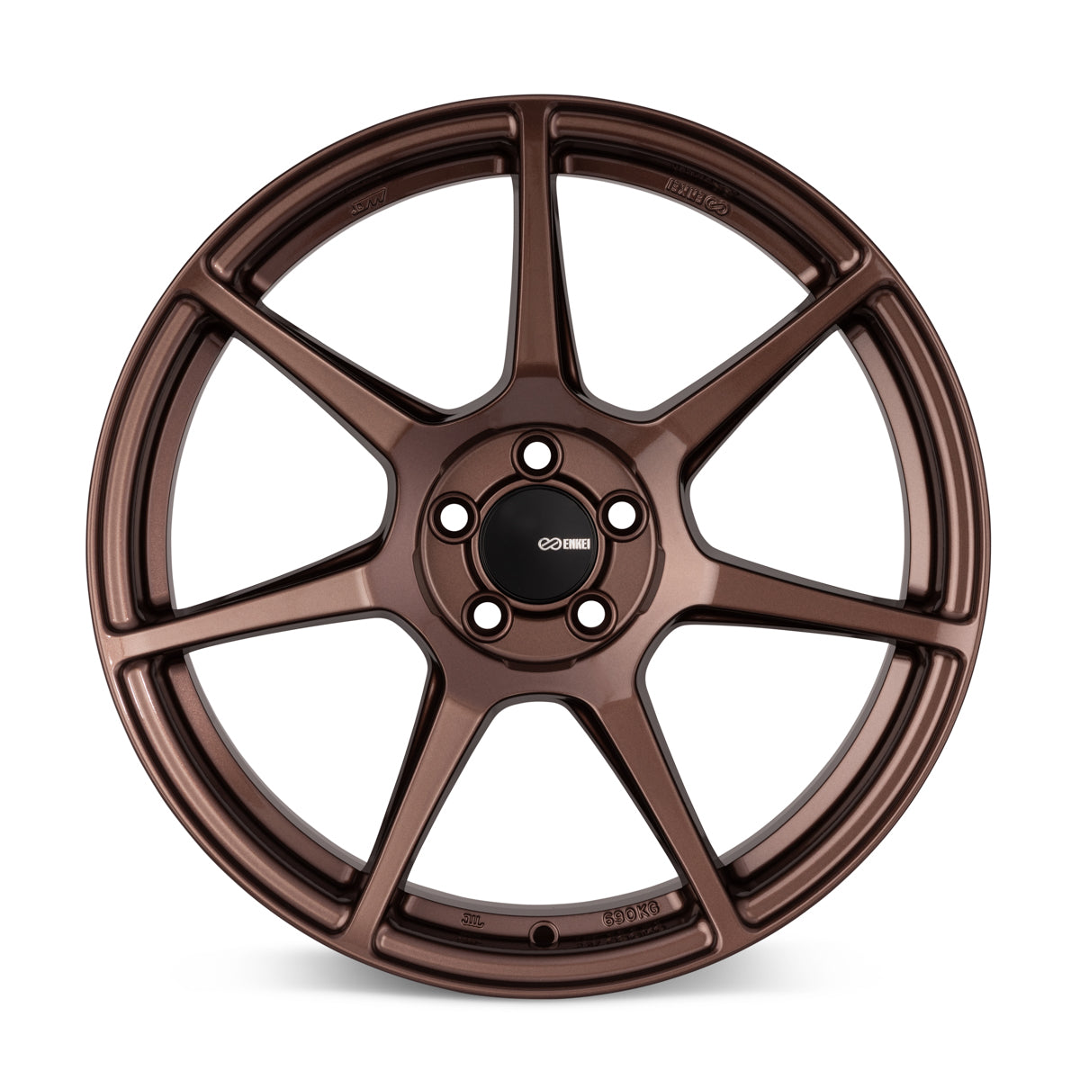 Roda Enkei TFR aro 18 acabamento Cobre, vista angular