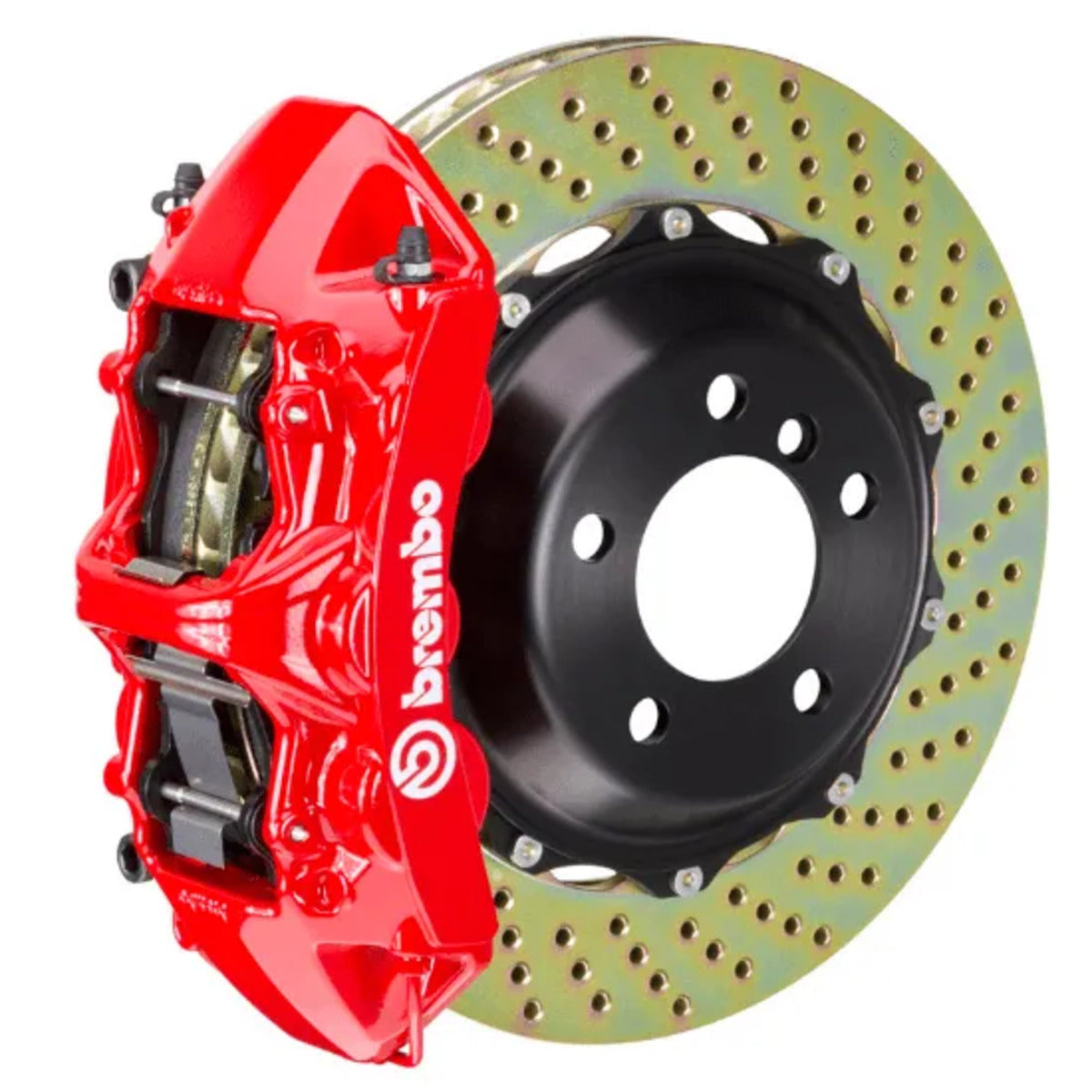 Brembo GT Kit de freio dianteiro grande 355x32 2 peças 6 pistões rotores perfurados