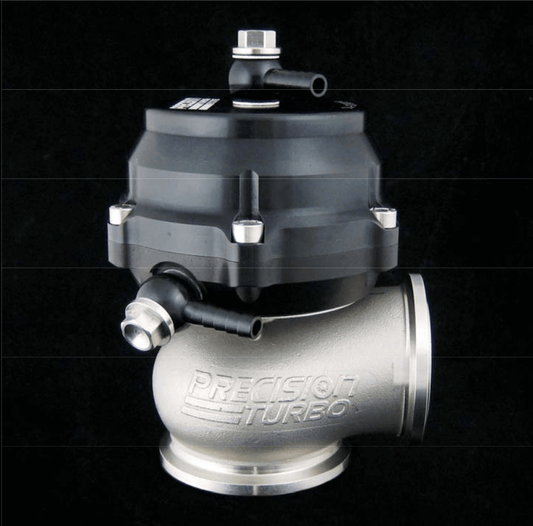 Wastegate Precision PW46 46mm - vista frontal (imagem de revenda autorizada Full-Race)