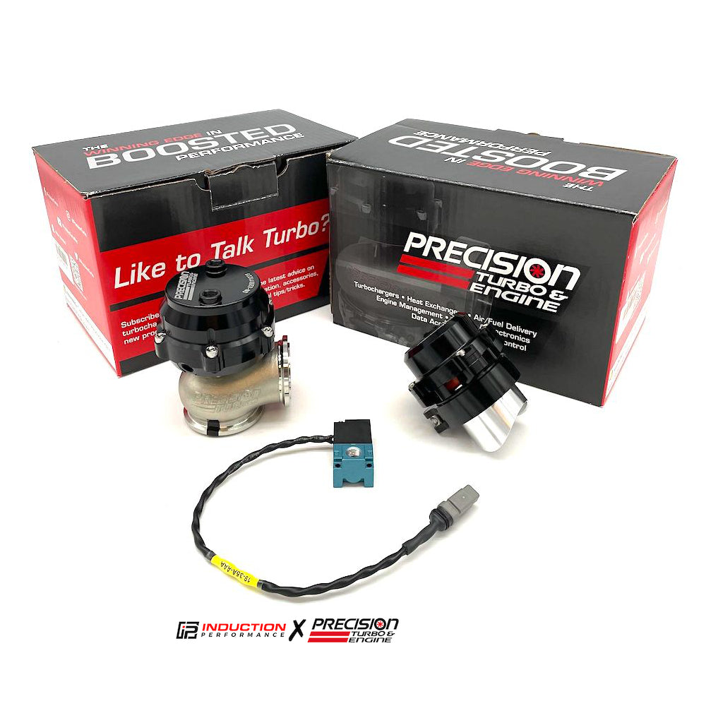 Wastegate Precision PW46 - pacote com valvula BOV e solenoide (imagem de revenda autorizada)