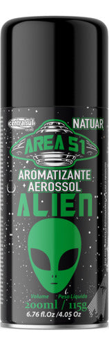 Aromatizante Bom Ar Aerossol Área 51 Alien 200ml
