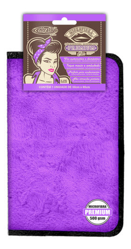 Pano De Microfibra Premium  Linha Especial Liz 30x40cm Roxo