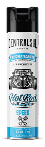 Aromatizante Aerosol Hot Rod Speed 400ml Centralsul