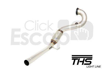 Downpipe THS THSL-0048 para Audi A3 1.8 TSI - detalhe da tubulação