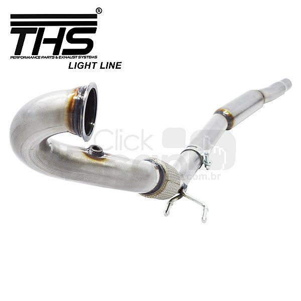 Downpipe THS Tiguan R-Line e Audi Q3 2.0 - vista lateral