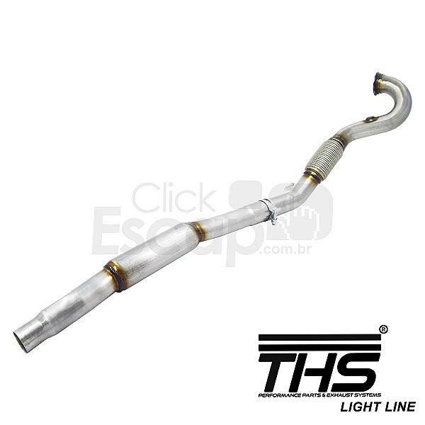 Downpipe THS Tiguan R-Line e Audi Q3 2.0 - secao flexivel