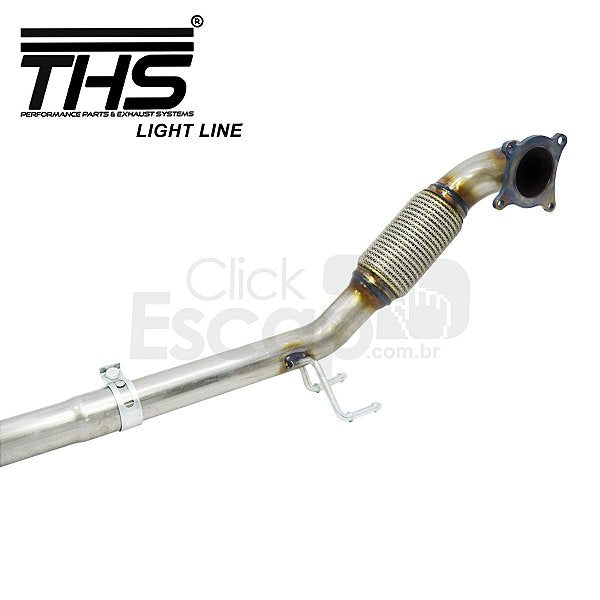 Downpipe THS EA888 Gen1 200cv - secao flexivel