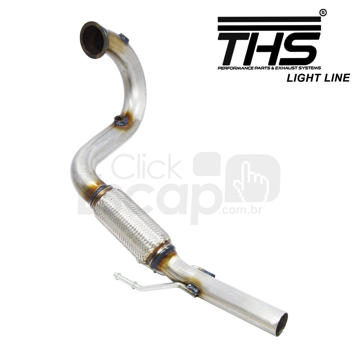 Downpipe THS THSL-0052 para VW Up TSI - vista frontal