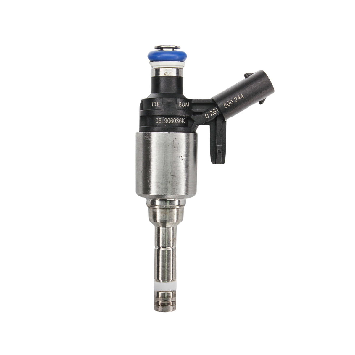 Bico injetor Bosch OEM 0261500244 - vista frontal com gravação 06L906036K