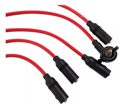 Cabos De Vela Ford Pampa 1.8i - Bobina Com Trava Externa Ngk