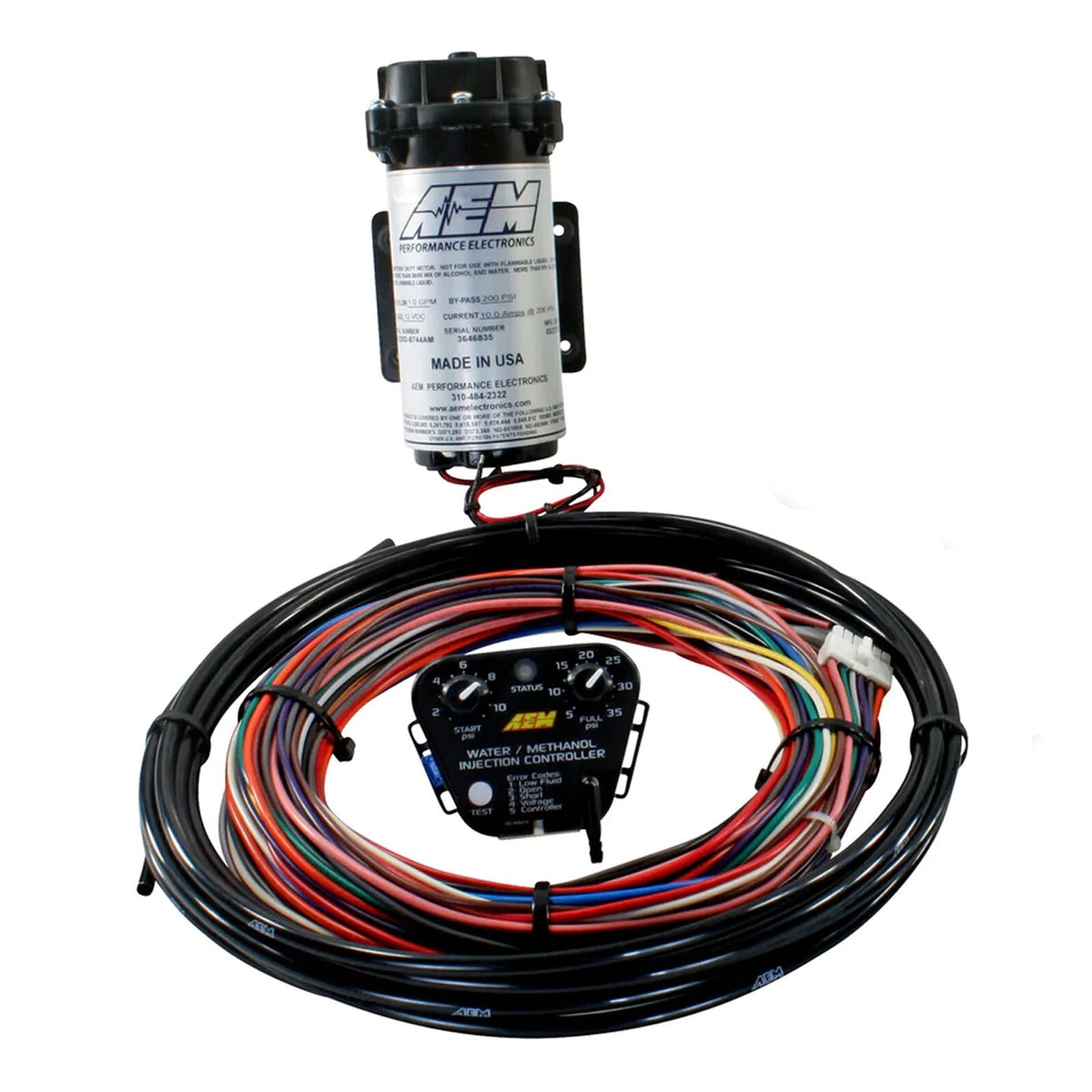 AEM 30-3300 bomba e controlador detalhe