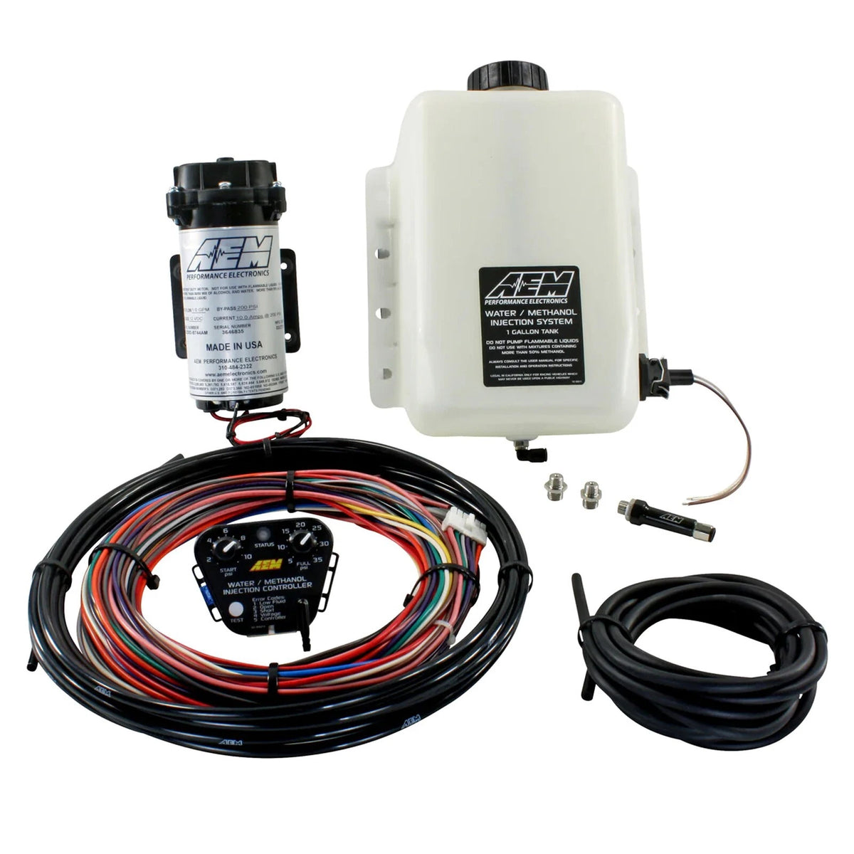 Kit de injeção de água/metanol AEM V3 30-3300 - todos os componentes