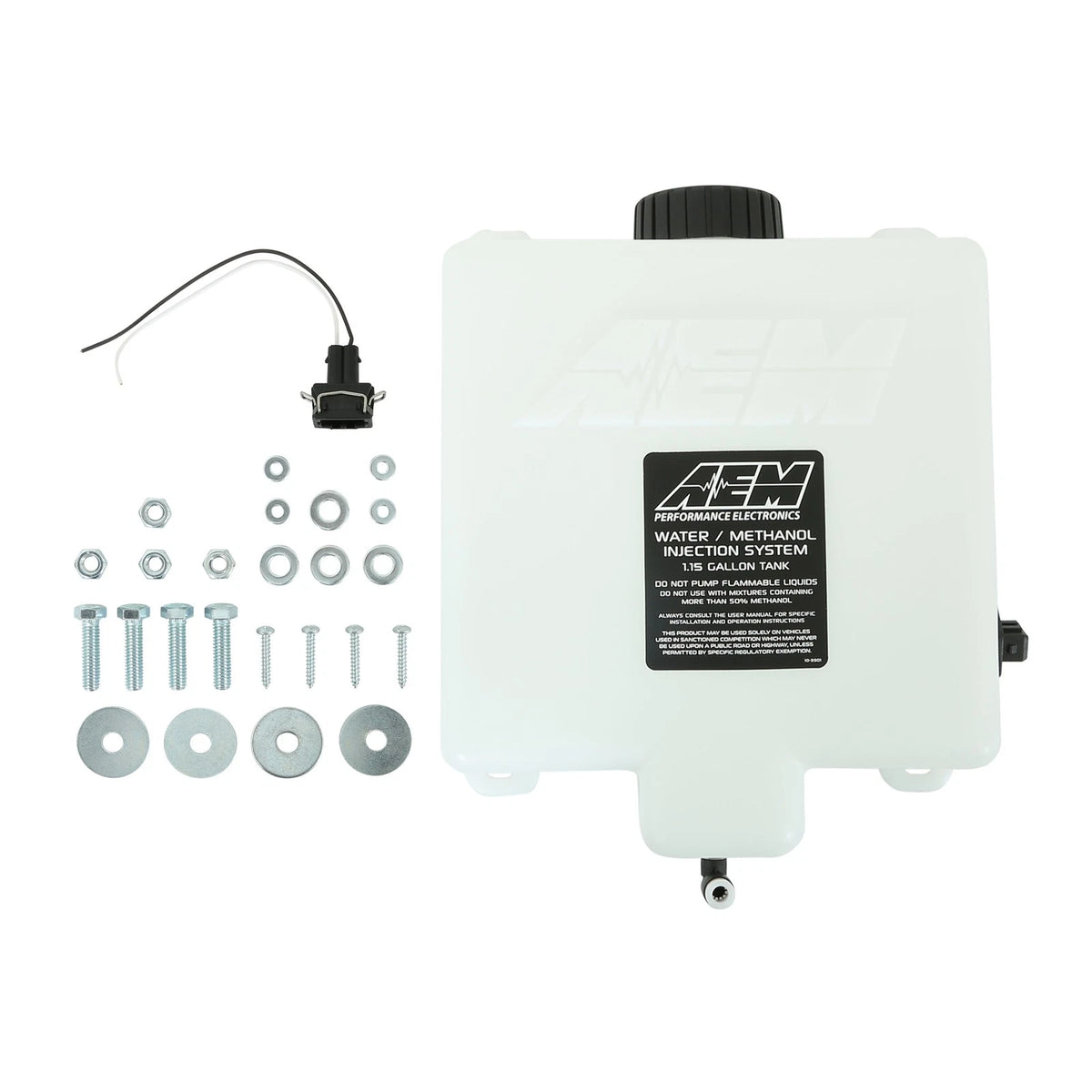 Tanque AEM 30-3325 com conector do sensor de nível