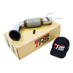 Downpipe THS inox 304 3,5 polegadas para BMW B48 G20 320i