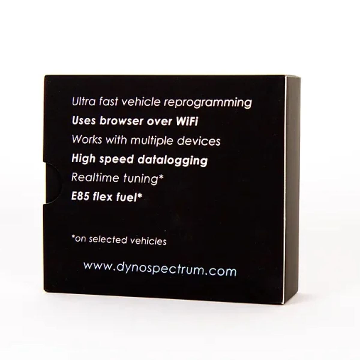 DynoSpectrum DS1 - verso da embalagem com especificacoes