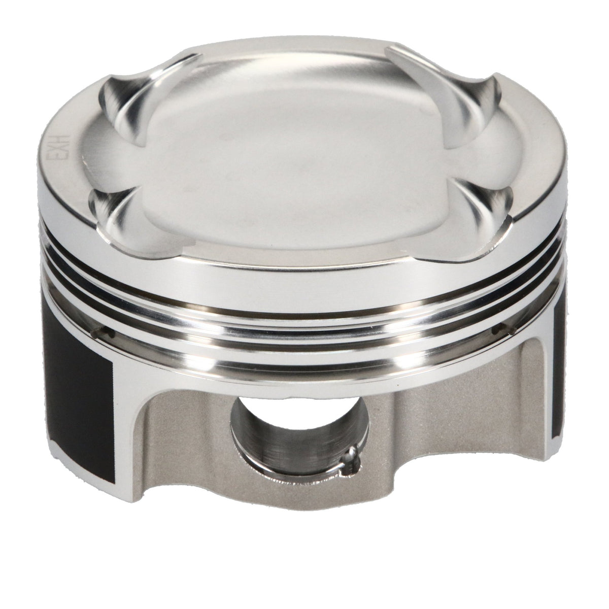 Pistão forjado JE Pistons Opel C20XE 86,25mm - vista frontal do domo e saia
